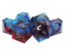 Old School Dice: Sharp Edged Poly Dice Set - American Hero