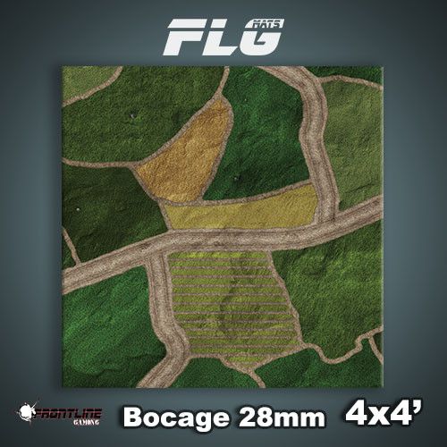 Frontline Gaming Mat 4'x4' Bocage 28mm