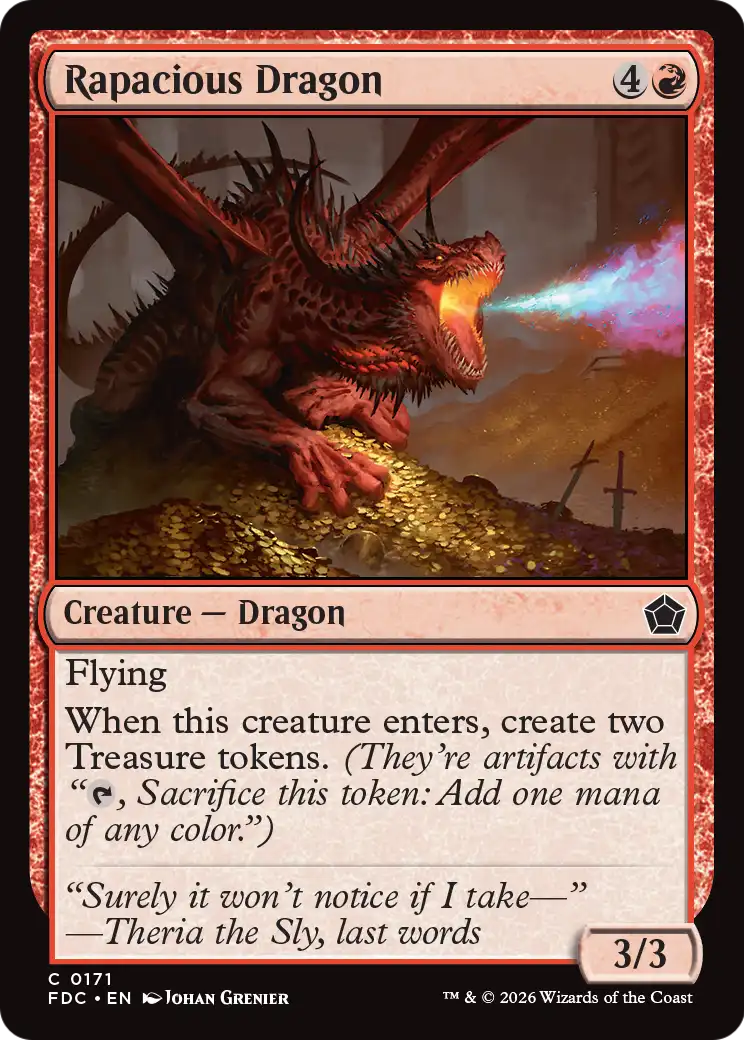 Rapacious Dragon [Foundations Commander]