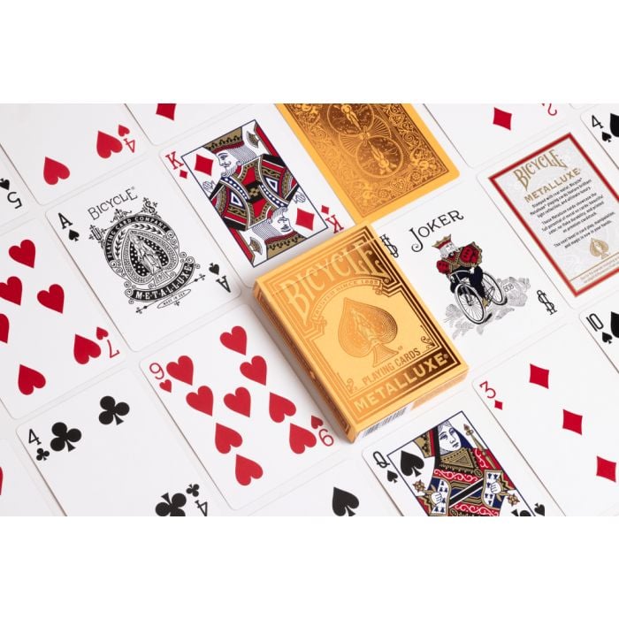 Playing Cards Bicycle Metalluxe Orange