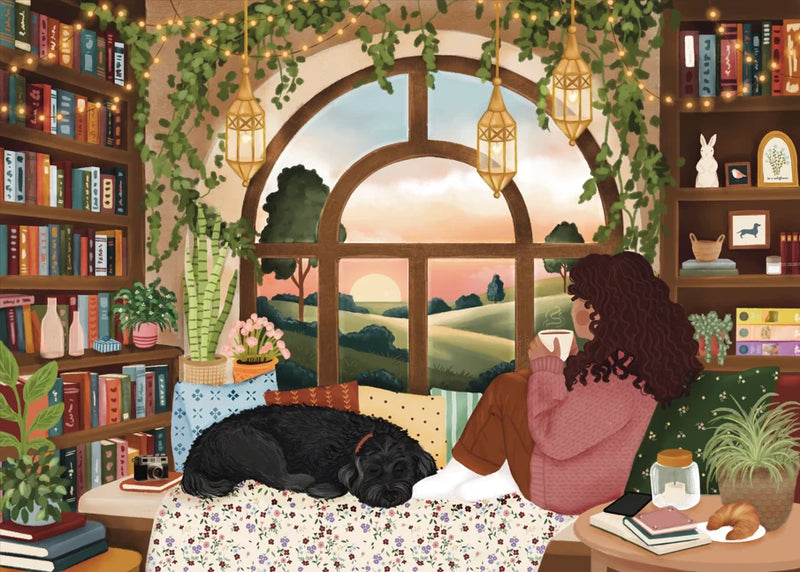 Villager Puzzle 1000 Piece Book Nook