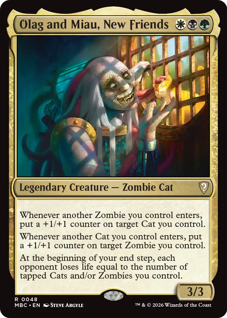 Olag and Miau, New Friends [Mystery Booster: Commander Edition]