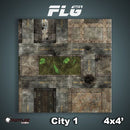 Frontline Gaming Mat 4'x4' City 1