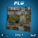 Frontline Gaming Mat 3'x3' City 1
