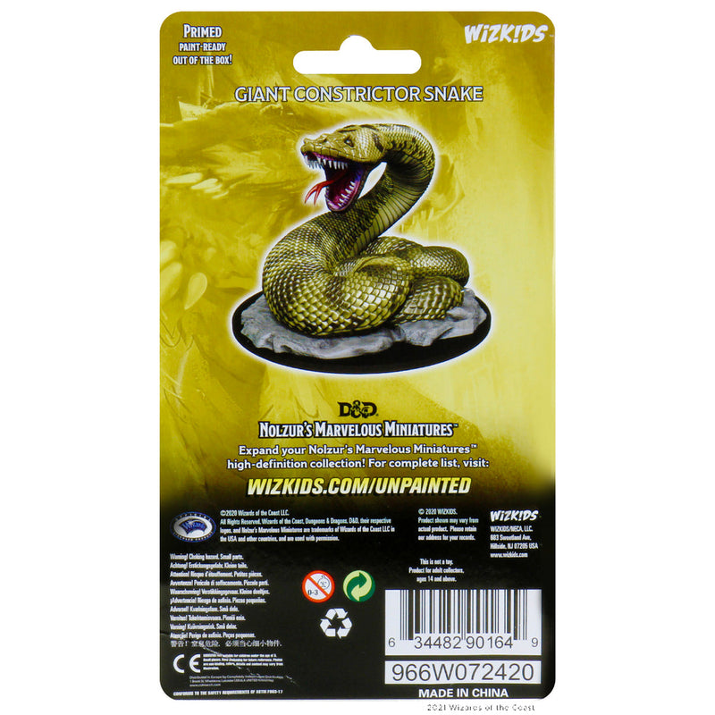 Wizkids Minis D&D 90164 Giant Constrictor Snake