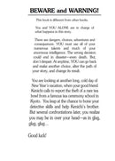 Novel Choose Your Own Adventure: Cup Of Death