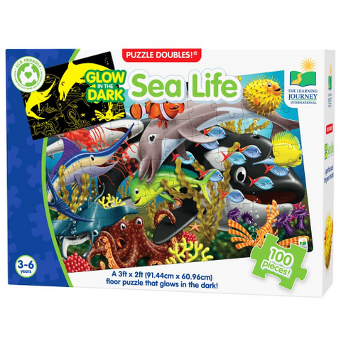 Puzzle 100 Piece Glow in the Dark - Sea Life