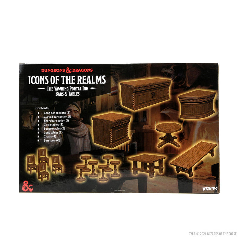 D&D Minis Icons Yawning Portal Inn Bars & Tables set