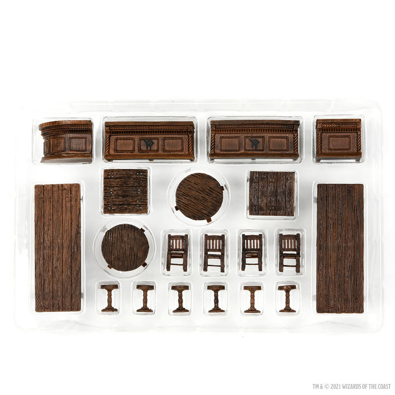 D&D Minis Icons Yawning Portal Inn Bars & Tables set