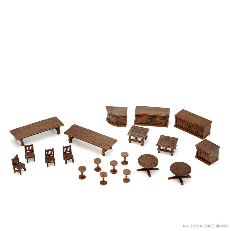 D&D Minis Icons Yawning Portal Inn Bars & Tables set