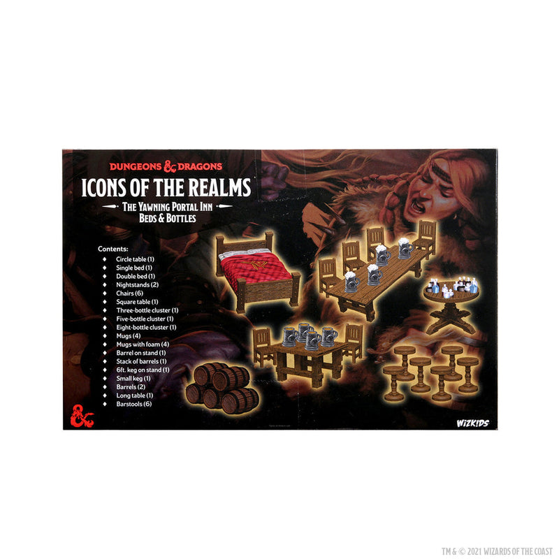 D&D Minis Icons Yawning Portal Inn Beds and Bottles set