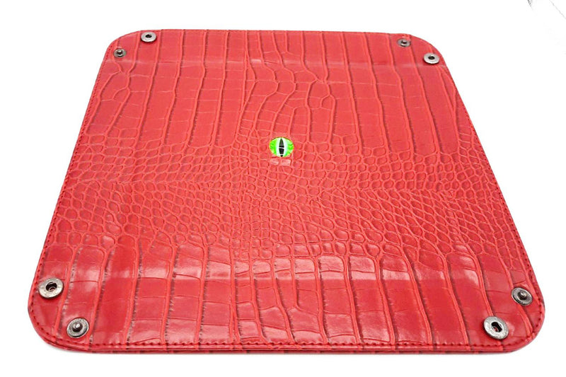 Old School Dice: Dragon Eye Rolling Tray - Red Dragon