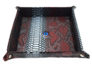 Old School Dice: Dragon Eye Rolling Tray - Spectral Dragon - Red & Silver