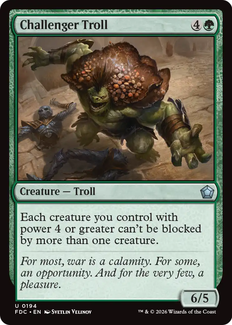 Challenger Troll [Foundations Commander]