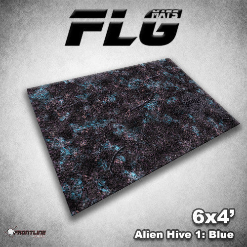 Frontline Gaming Mat 6'x4' Alien Hive Blue