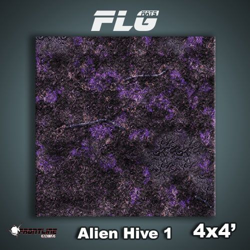 Frontline Gaming Mat 4'x4' Alien Hive Purple