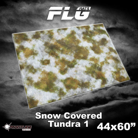 Frontline Gaming Mat 44"x60" Snow Covered Tundra