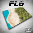 Frontline Gaming Mat 6'x4' Island