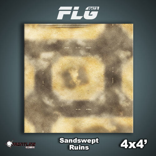 Frontline Gaming Mat 4'x4' Sandswept Ruins