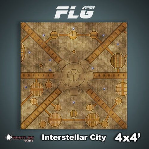 Frontline Gaming Mat 4'x4' Interstellar City