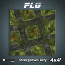 Frontline Gaming Mat 4'x4' Overgrown City