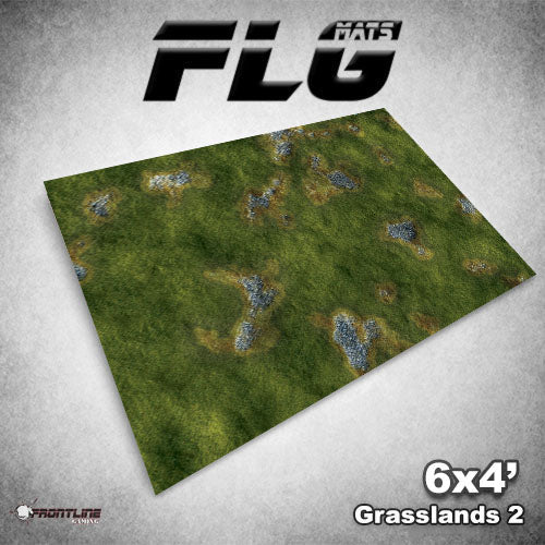 Frontline Gaming Mat 6'x4' Grasslands 2