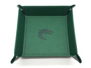 Old School Dice: Square Rolling Tray - Dark Green