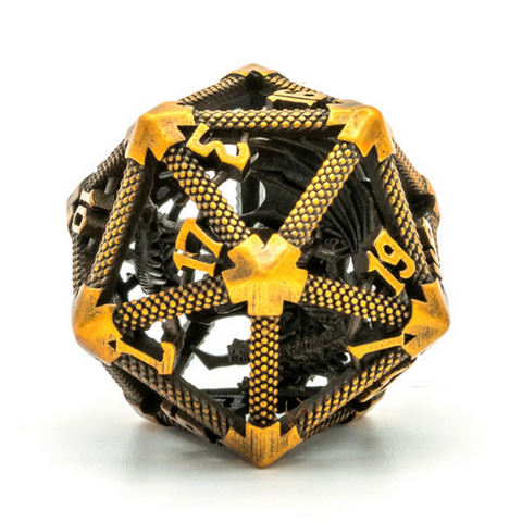Hollow Dragon Keep D20 - Gold