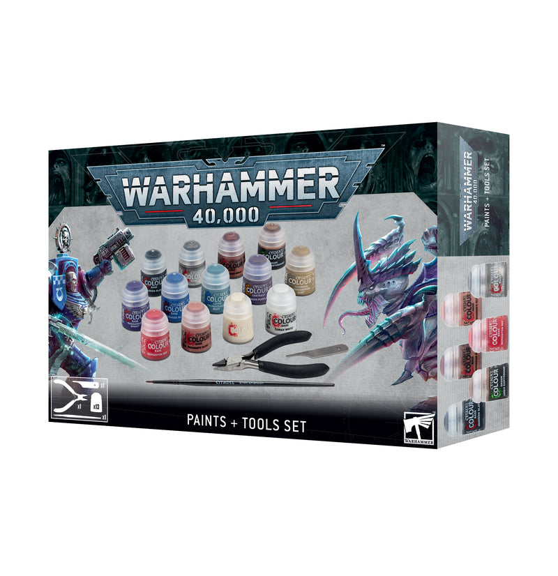 GW Warhammer 40K Paint Set + Tools
