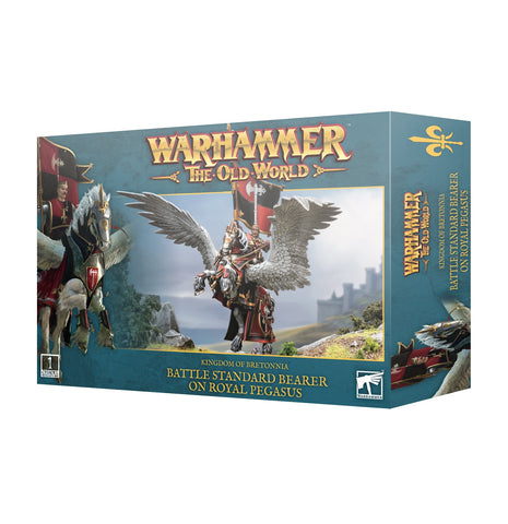GW Warhammer The Old World Kingdom of Bretonnia Battle Standard Bearer on Royal Pegasus