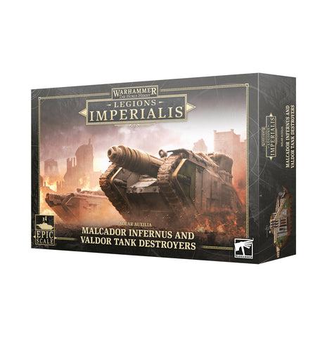 GW Legions Imperialis Solar Auxilia Malcador Infernus and Valdor Tank Destroyers
