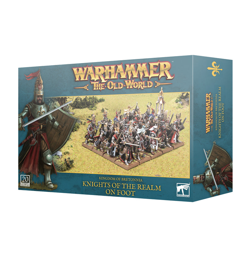 GW Warhammer The Old World Kingdom of Bretonnia Knights of the Realm on Foot