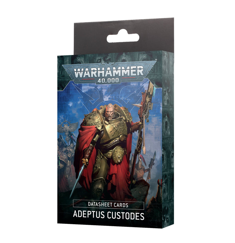 GW Warhammer 40K Adeptus Custodes Datasheet Cards