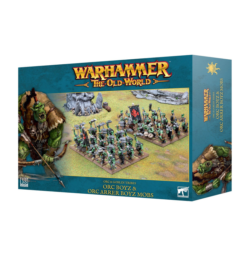 *Pre-Order* GW Warhammer The Old World Orc and Goblin Tribes Orc Boyz & Orc Arrer Boyz Mobs *Releases Saturday, May 4th 2024*