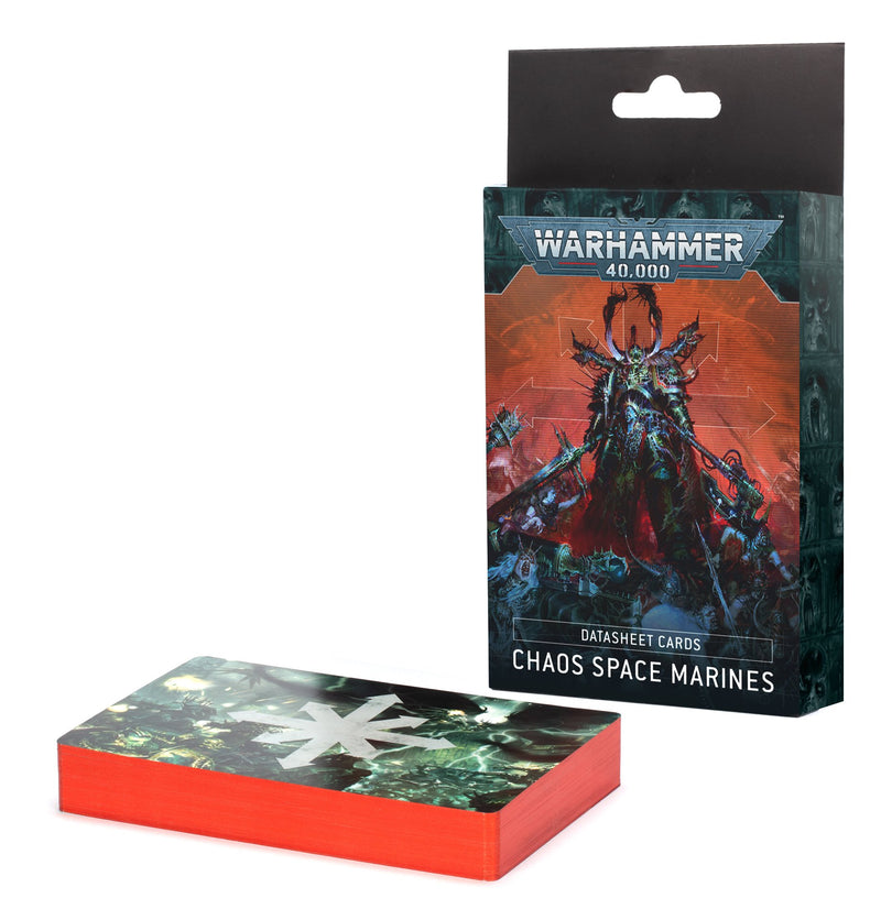 GW Warhammer 40K Chaos Space Marines Datasheet Cards
