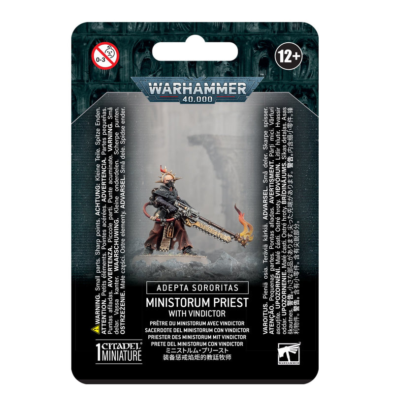 GW Warhammer 40K Adepta Sororitas Ministorum Priest with Vindictor