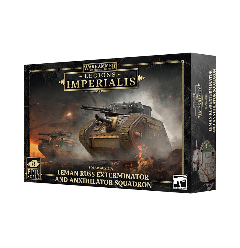 GW Legions Imperialis Solar Auxilia Leman Russ Exterminator and Annihilator Squadron