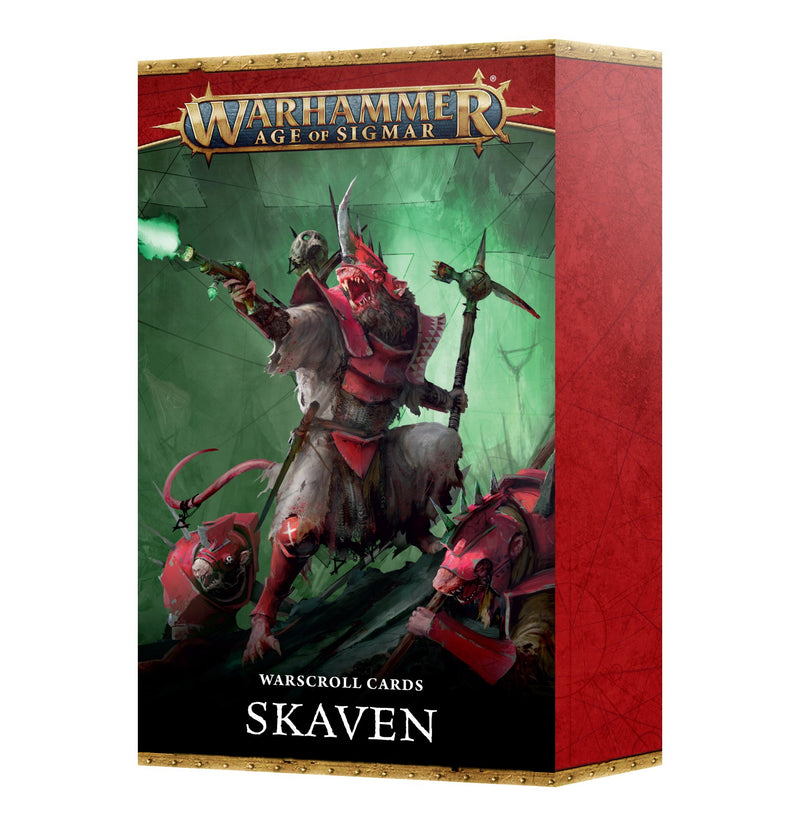 GW Age of Sigmar Skaven Warscroll Cards