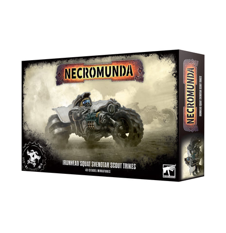 GW Necromunda Ironhead Squat Svenotar Scout Trikes