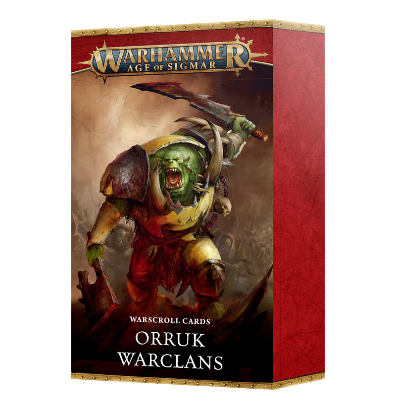 *Pre-Order* GW Age of Sigmar Orruk Warclans Warscroll Cards *Releases January 18th, 2025*