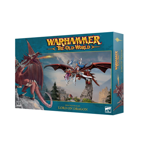 GW Warhammer The Old World High Elf Realms Lord on Dragon