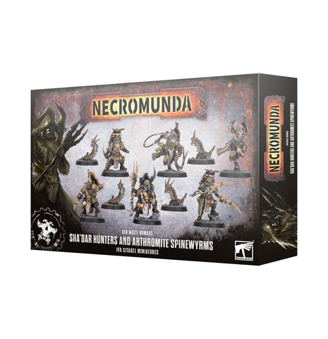 GW Necromunda Sha'dar Hunters & Arthromite Spinewyrms