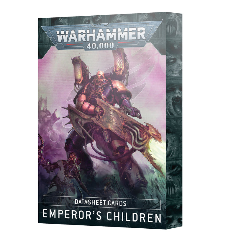GW Warhammer 40K Emperor's Children Datasheet Cards