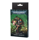 GW Warhammer 40K Chaos Knights Datasheet Cards
