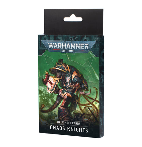 GW Warhammer 40K Chaos Knights Datasheet Cards