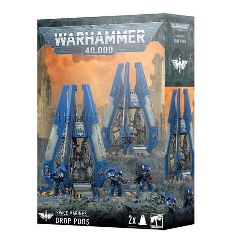 GW Warhammer 40K Space Marines Drop Pods