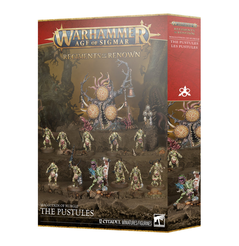 *Pre-Order* GW Age of Sigmar Maggotkin of Nurgle Regiment of Renown The Pustules *Releases Saturday, January 17th*
