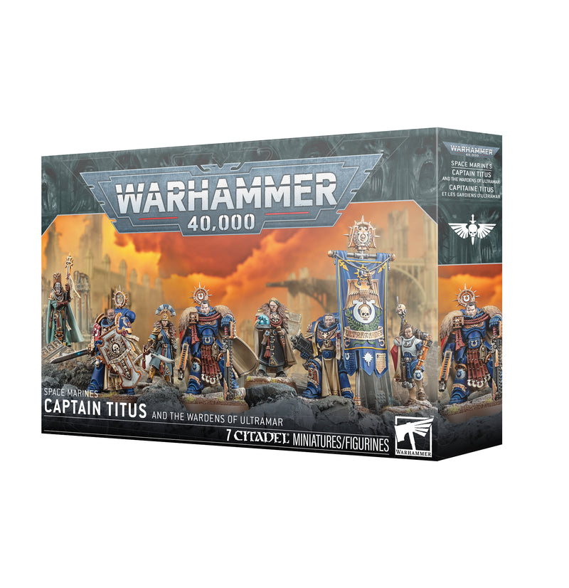 GW Warhammer 40K Ultramarines Captain Titus and The Wardens of Ultramar