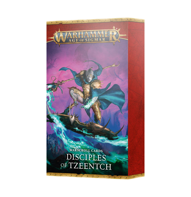 GW Age of Sigmar Disciples of Tzeentch Warscroll Cards