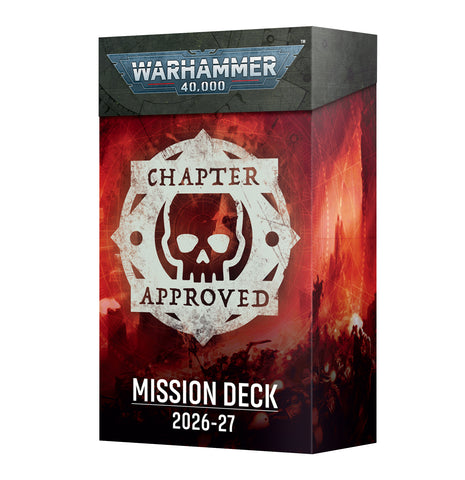 *Pre-Order* GW Warhammer 40k 11th Edition Chapter Approved Mission Deck *Releases Saturday, June 27th, 2026*
